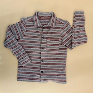 Striped Button Down Kids Shirt